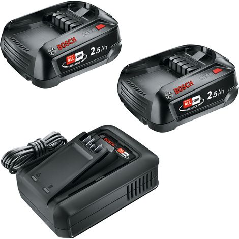 Bosch Batterie Starter-Set 18V (2 x 2,5 Ah + AL 18V-44)