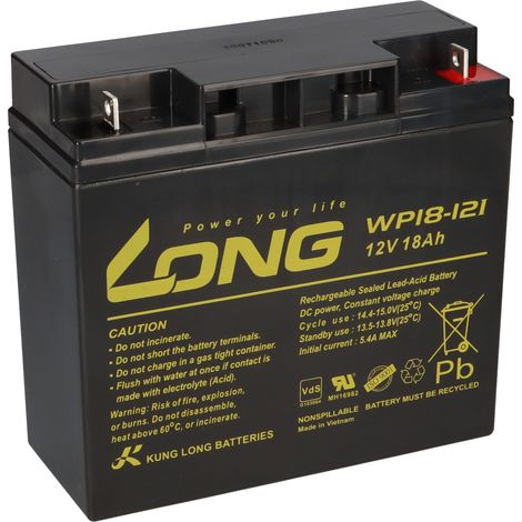 Kung Long VdS WP18-12I 12V 18Ah AGM Blei Accu wartungsfrei (1/5)