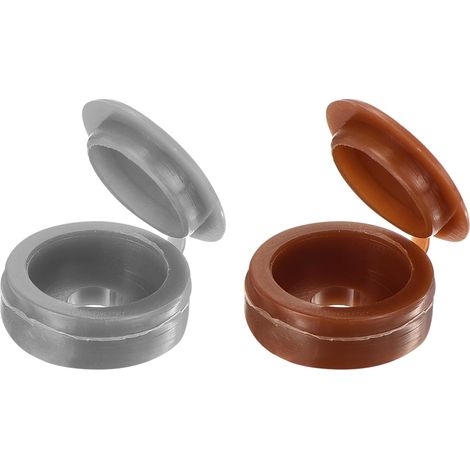 100Pcs Caches-Vis 4mm Marron Rougeâtre et Gris (1/5)