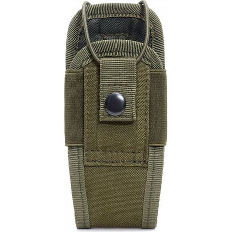 vert armée Tactique Titulaire Cas Étui Pochette de ceinture pour radio portable ou talkie-walkie (1/5)
