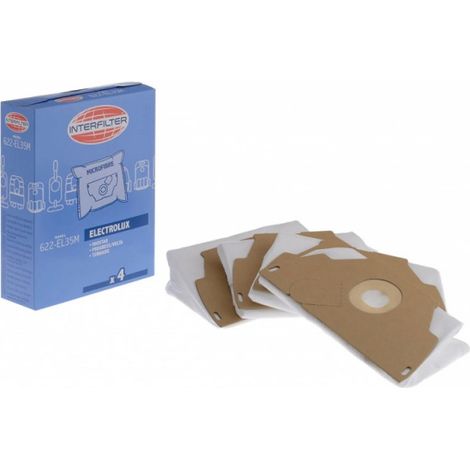 Sacs microfibres adaptable par 4 622-EL35M 35601472 pour Aspirateur