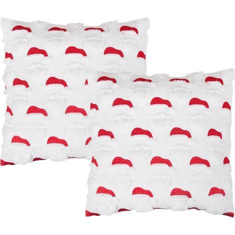 Set di 2 fodere per cuscini natalizie 45x45 cm, in morbido velluto corto, con motivo 3D, per divano, cuscino decorativo di lusso per soggiorno e camera da letto, pupazzo di neve B (1/4)