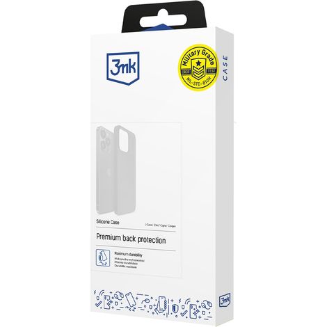 Funda de silicona 3mk para Apple iPhone 16 Plus