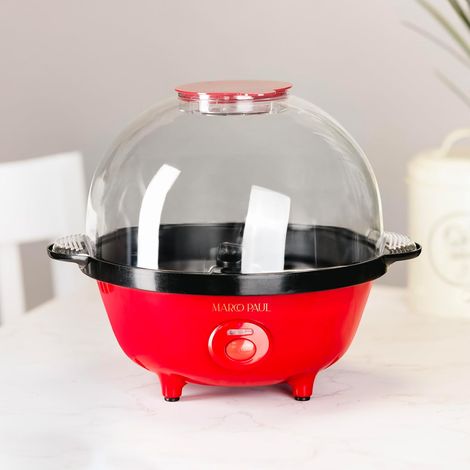 Popcorn Machine Maker - Mains Powered UK Plug Pop Corn Machine - Ideal For Parties & Move Nights - Home Use Pop Corn Maker Machine - Easy To Use Popcorn Maker With Integrated Serving Bowl
