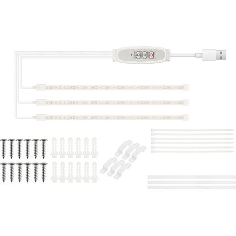 LED-Pflanzenlampe, 4 Helligkeitsstufen, 24-Stunden-Timer, USB-Anschluss, pink-lila