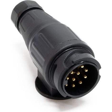 Adaptateur 13 broches pour remorque 12V Fiche pour attelage de remorque Prise de courant Automobile (1/4)