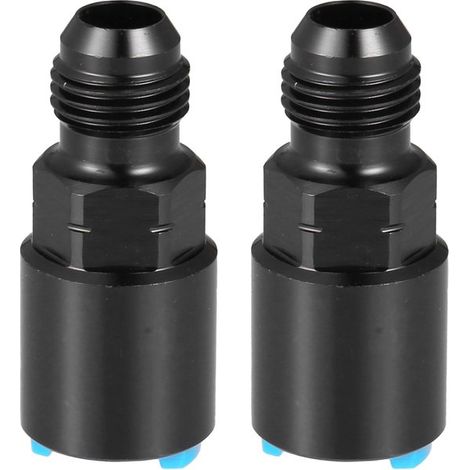 Adattatore carburante per auto, resistente, da maschio 6AN a 3/8" / 2 pezzi, nero (1/5)