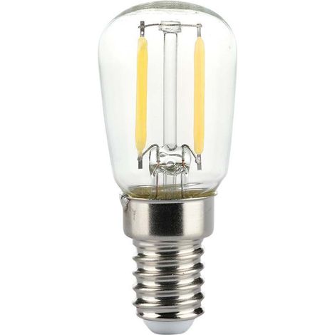 Bombilla LED V-TAC, casquillo E14, 2 W, filamento ST26, blanco cálido