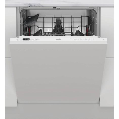 Whirlpool – Lave-vaisselle tout intégré 60 cm – 14 couverts – Classe énergétique E – Niveau sonore 46 dB – 9 programmes – Départ différé