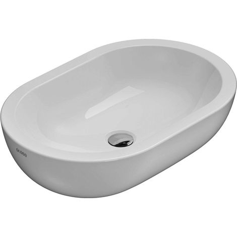 CERAMICA GLOBO  forty3 lavabo appoggio 60x40 codice prod: SC012BI (1/4)
