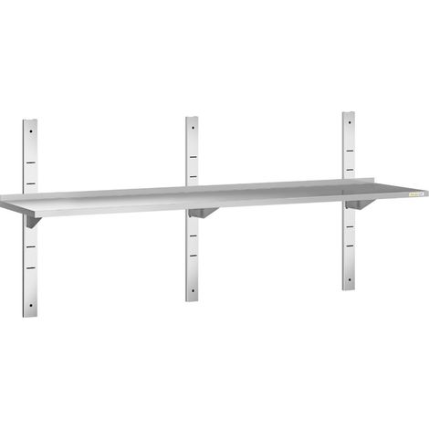 Etagère murale en inox 1500 x 300 mm PREMIUM - GOLDINOX (1/4)