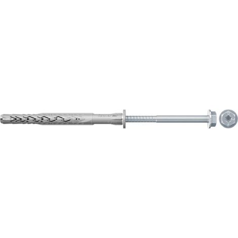 fischer Fixation pour ossatures et cadres SXRL 14 x 80 FUS avec vis à tête hexagonale et rondelle intégrée en acier électrozingué 50 pièces