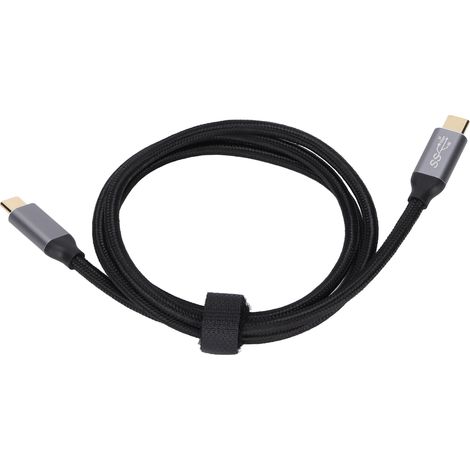 Câble USB C 10Gbps haute vitesse 100W charge rapide 4K 60Hz puce intelligente transmission stable Type C mâle pour PC (1/5)