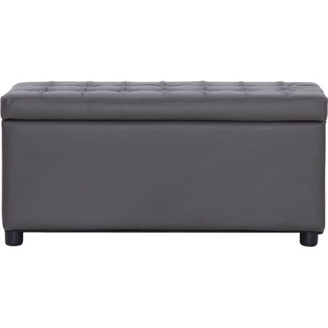 Maison Exclusive - Cassapanca 87,5 cm Grigia in Similpelle