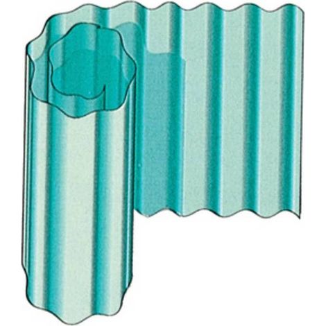 90 x PLASTICA ONDULATA VERDE SP 0,63 MM H 300 CM