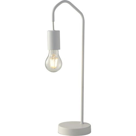 "Lampada da tavolo HABITAT in metallo bianco"