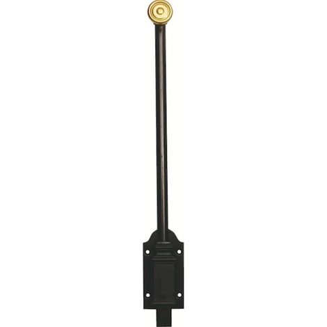 Gâche plate pour verrou à plaquer VBF2 acier noir - COUILLET ROBERT ET CIE