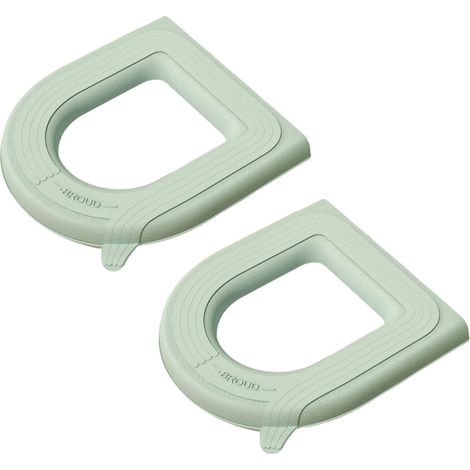 Tapis De Toilette En Mousse EVA - Étanche Portable Épais - Universel Pour Siège Ronde Et Rectangulaire - 2 Pièces (1/5)
