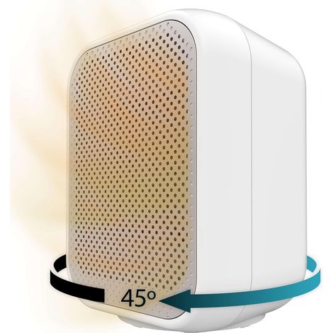 Chauffage céramique piédestal blanc 1500 W