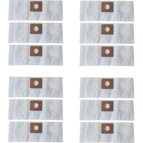 Lot de 12 sacs à poussière en papier de 1,5 gallon compatibles avec les aspirateurs d'atelier sac filtrant jetable de 1 à 1,5 gallon référence 90667, type A référence 9066700 (1/5)