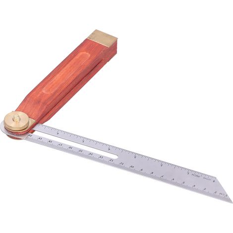 Verstellbarer Winkelmesser für Holzbearbeitung, verschiebbar, 23 cm (9 Zoll), verstellbar, für Schreinerarbeiten (1/5)