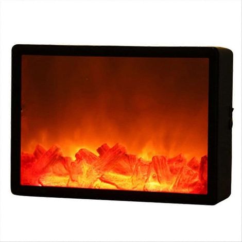 LED-Kamin mit realistischem Flammeneffekt und simulierter Dekorationsbeleuchtung für eine warme Atmosphäre (1/5)
