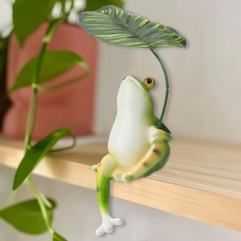 1 Statue grenouille,résine,imperméable,25 cm,jardin,bassin,terrasse,décoration extérieure