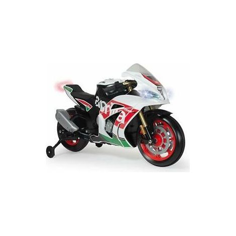 INJUSA APRILIA RS 12 VOLT,MOTO ELETTRICA RUOTE GOMMATE, ETA' 3+
