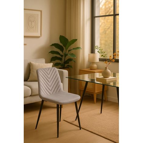Sillas Comedor - Silla Guri - Gris claro (1/5)