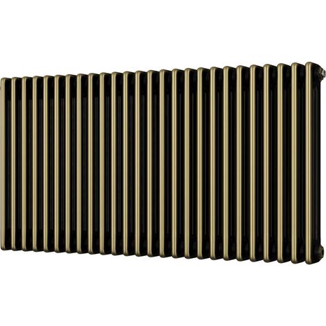 Alpha - Antique Brass Column Radiator H600mm x W1177mm 3 Column (1/2)