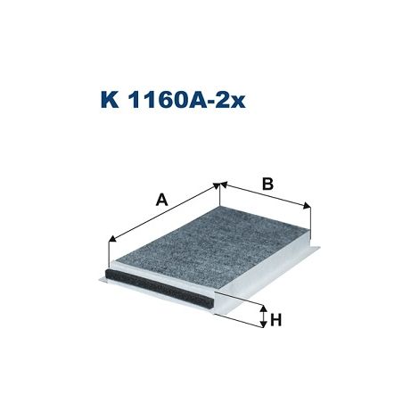 Filtro abitacolo K1160A-2X