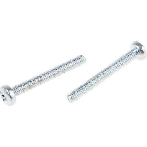 Vis à métaux RS PRO M2.5 à tête Cylindrique Pozidriv en Acier, 20mm ( Prix pour Sachet de 100 )