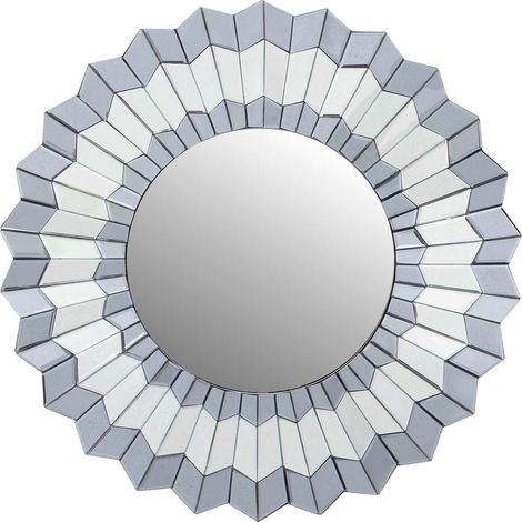 Miroir mural Hela gris 80x5x80 cm (1/2)