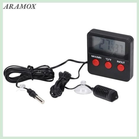Temperatur- und Feuchtigkeitsmesser, Thermometer und Hygrometer, Echtzeitanzeige, Temperaturanzeige und Poolbarometer (1/4)