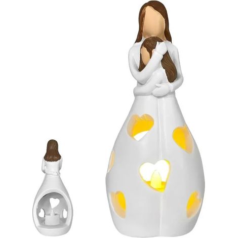 Bougeoir Mère et Fille, Bougeoir Bougie Maman pour Les Anniversaires, Noël Fête Mères - Mère et Fille - Mère et Fille (1/5)