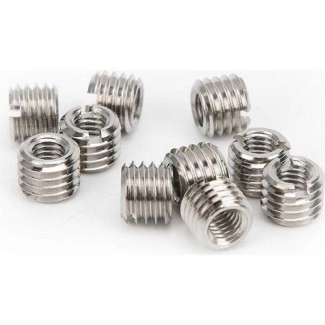 10 Stück Gewindereparaturmuttern aus Edelstahl, Befestigungsmaterial M6 x 1,0 mm, M10 x 1,5 mm, 8 mm