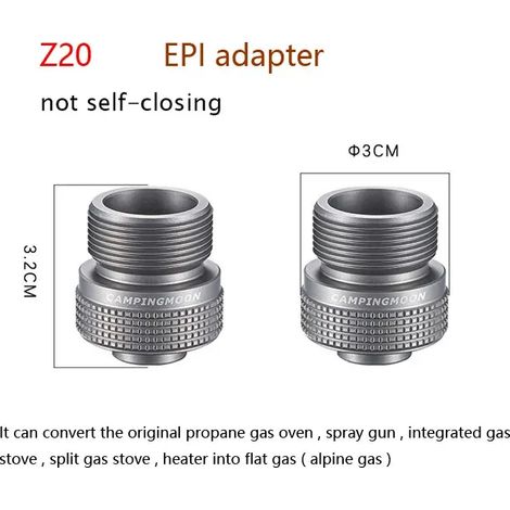 Adaptateur de recharge pour réchaud à gaz butane de camping, valve de protection, convertisseur, accessoires, équipements et outils pour réchauds de cuisine portables (1/5)