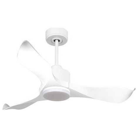 Modulo de KlassFan - Ventilateur de plafond DC  Led Blanc pales blanches thermostat idéal 10 à 15 m² KlDC4SlimP1WiL1WiSlim