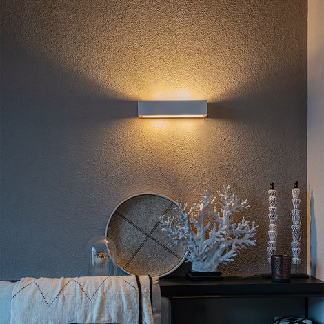 Moderne Wandleuchte weiß 2-flammig - Tjada Novo (1/3)