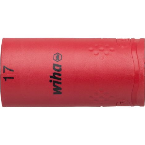 Wiha Inserto de llave de vaso aislado de hexágono exterior de 1/2" 17.0 mm (43082)