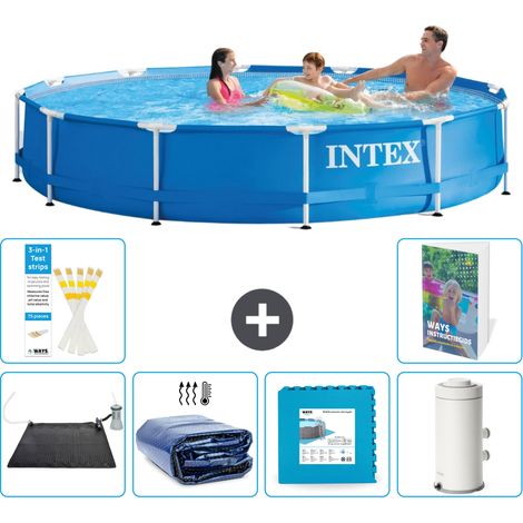 Frame Pool Rund - 366x76 cm - 7-teilig S166