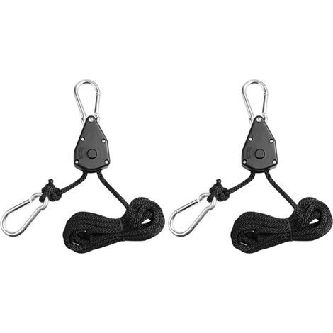 Set mit 8 verstellbaren FRCOLOR-Ratschenhaken aus Nylon, Zinklegierung und Edelstahl, robuste Kabel zum Aufhängen von Pflanzenlampen, Gartenzubehör zum Einstellen (1/5)