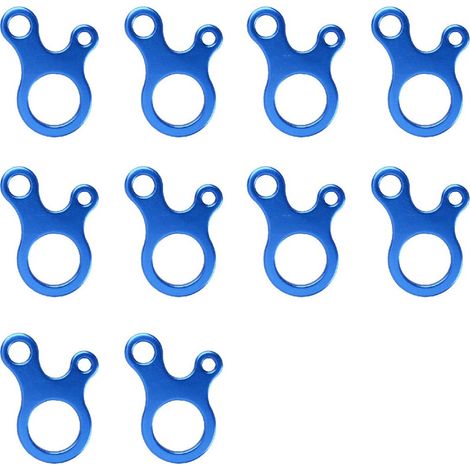 Boucle de réglage de cordelette en aluminium pour tente, camping, randonnée et activités de plein air (1/5)
