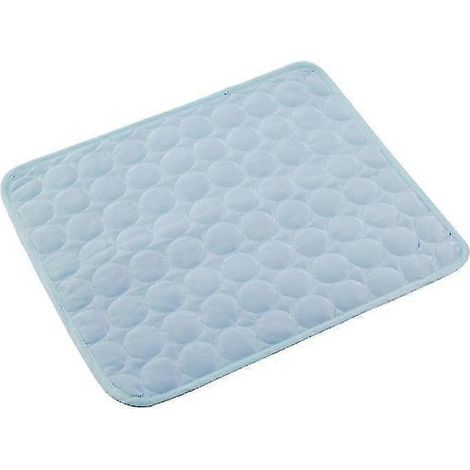 Tapis rafraîchissant pour animaux de compagnie, couverture rafraîchissante pour chiens et chats, bleu clair, taille S (50-40 cm). (1/3)