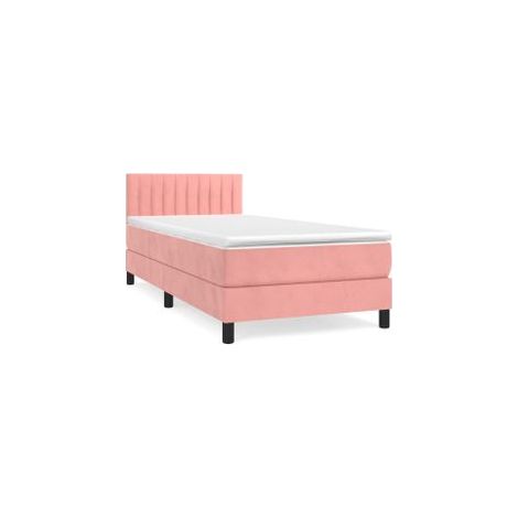 Sommier à lattes de lit avec matelas Rose 100x200 Velours (1/5)