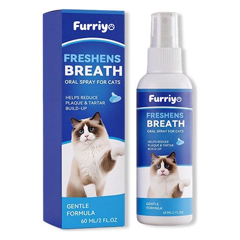 Furriyo Pet Mouth Spray - Freshens breath, cleans mouth, reduces discoloration, gentle spray formula. (1/5)