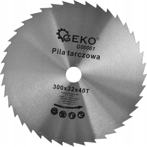 Lama per sega circolare Geko g00061 300 mm 40 denti