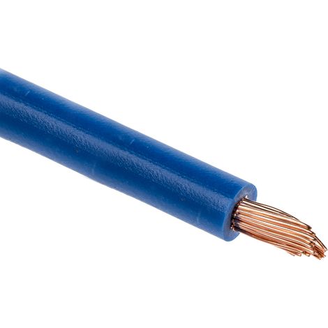 RS PRO Fil de câblage, section 2,5 mm², 1000 V Bleu Cuivre, Maximum +70 °C, 100m ( Prix pour Bobine de 100 Mètres )