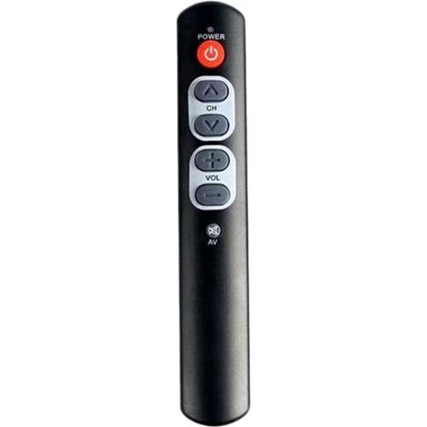 Télécommande D'Apprentissage Intelligente TV 6 Gros Boutons pour TV, Décodeur, DVD, Magnétoscope