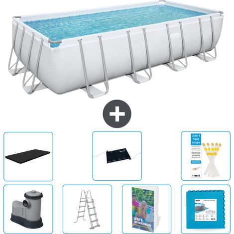 Bestway Piscina Bestway Power Steel Rettangolare - 549x274x122 cm - 8-pezzi  S621 (1/4)